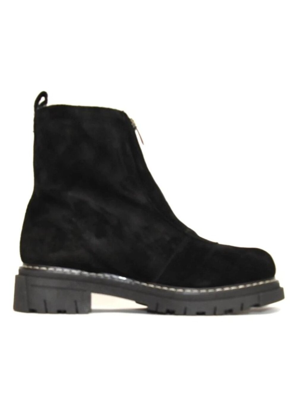 New! LA CANADIENNE Size 7 Delta Black Suede Bootie DD504A Made in Italy - Picture 4 of 7